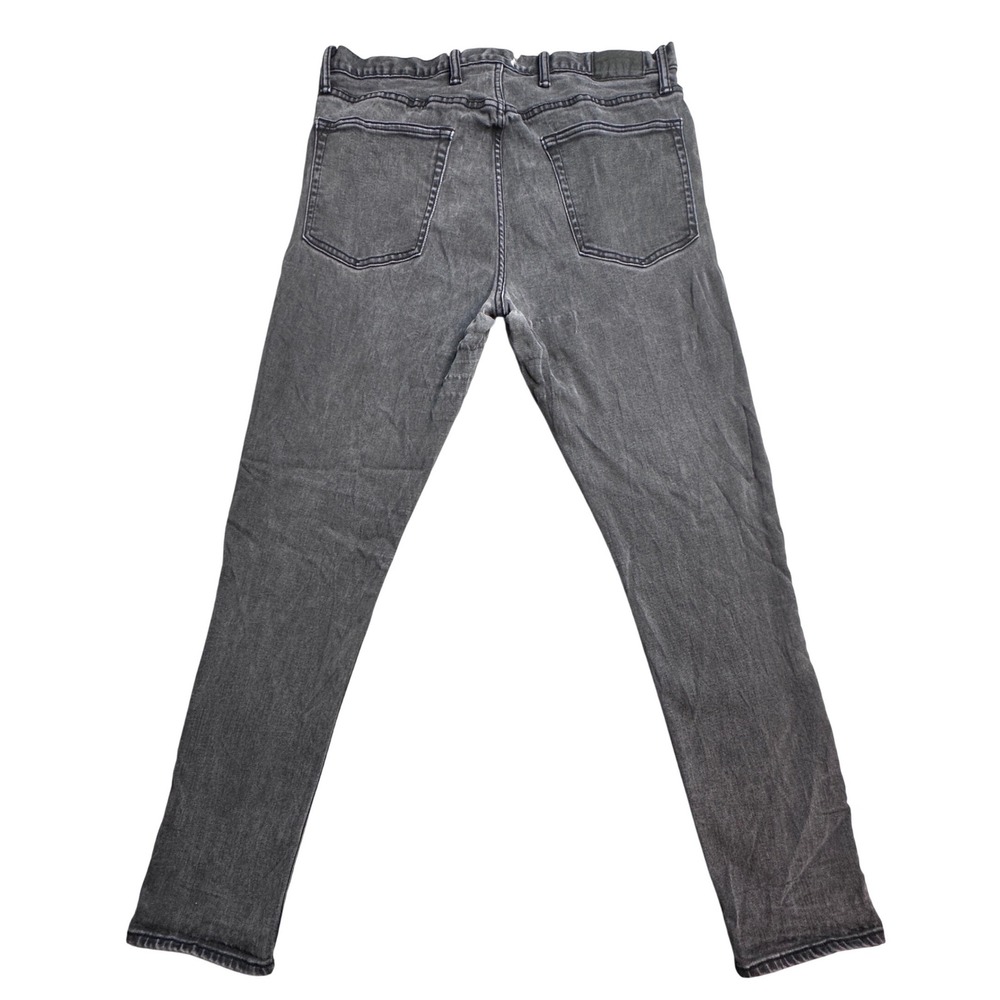 Gap Denim 1969 Skinny Jeans Mens‎ 36x30 (34x29) Faded Black Wash Denim Stretch